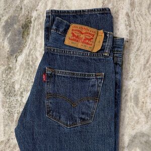 Levi's Men's Dark Blue Straight Jeans